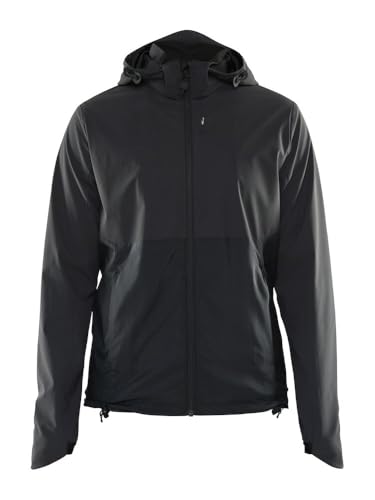 Craft ADV UNIFY LUMEN JACKET | Freizeitjacke Damen L | Black | Reflektierende Outdoorjacke Damen | Mesh-Futter | 2 Reißverschlusstaschen | Verstellbare Kapuze | Windjacke Damen von Craft