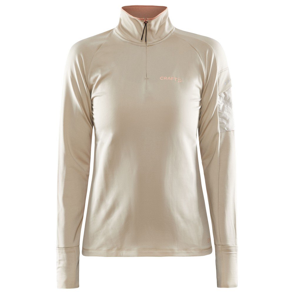 Craft Adv Subz Half Zip T-shirt Beige S Frau von Craft