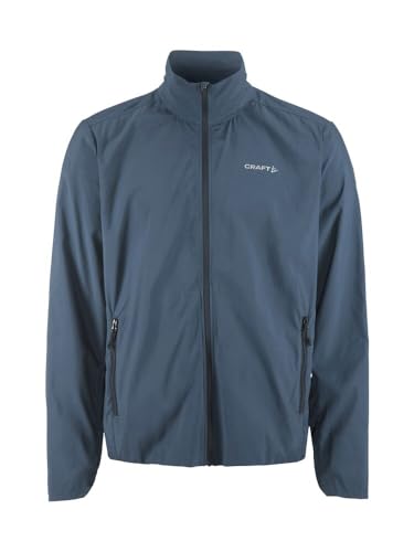 Craft CORE Essence Windjacke Herren M Lake – Fahrradjacke, Laufjacke, Regenjacke, Übergangsjacke – atmungsaktiv, winddicht, recycelt – Outdoorjacke leicht von Craft
