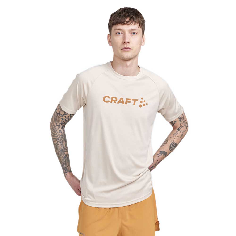 Craft Core Essence Logo Short Sleeve T-shirt Beige L Mann von Craft