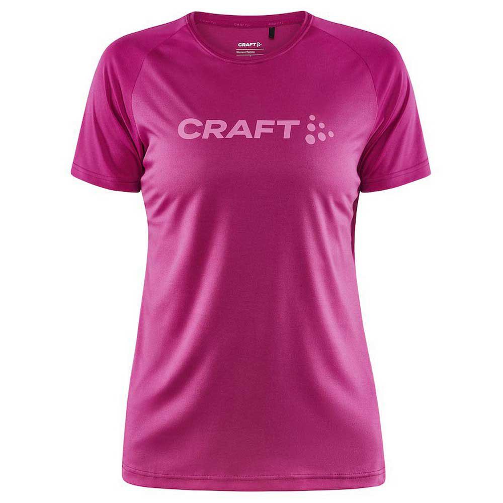 Craft Core Unify Logo Short Sleeve T-shirt Rosa L Frau von Craft