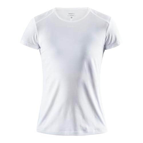Craft Damen ADV Essence Ss Slim Tee T-Shirt, White, L von Craft