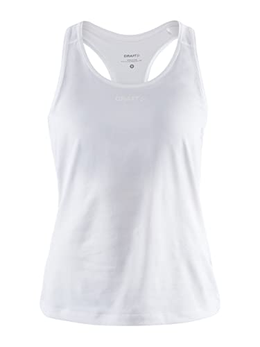 Craft Damen ADV Essence Singlet Trägershirt, White, L von Craft
