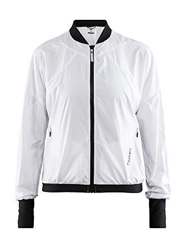 Craft Damen Charge Trainingsjacke-Weiß, Schwarz Jacken, L von Craft