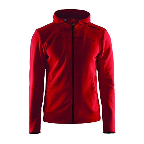 Craft Herren Sportswear Freizeit Full Zip Kapuze ct040/1901692 rot groß Medium rot von Craft