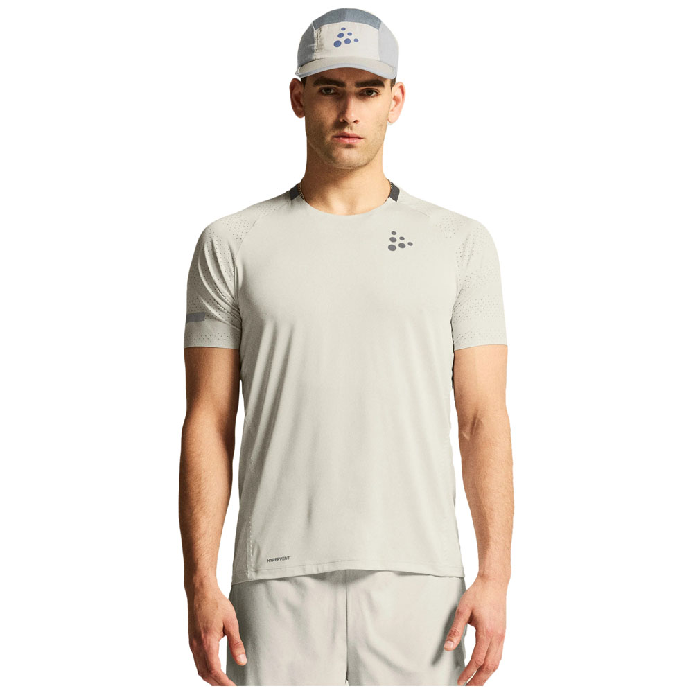 Craft Pro Hypervent 2 Short Sleeve T-shirt Beige L Mann von Craft