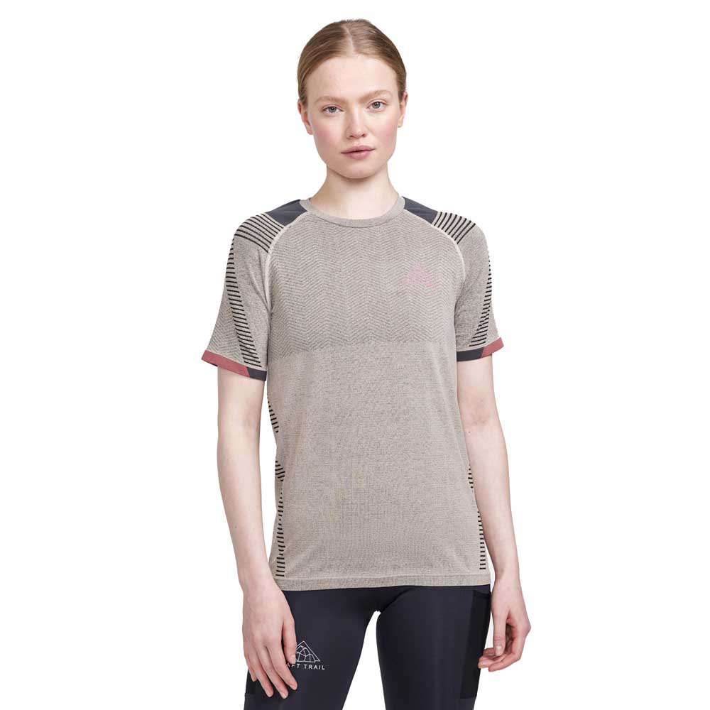 Craft Pro Trail Fuseknit Short Sleeve T-shirt Beige L Frau von Craft