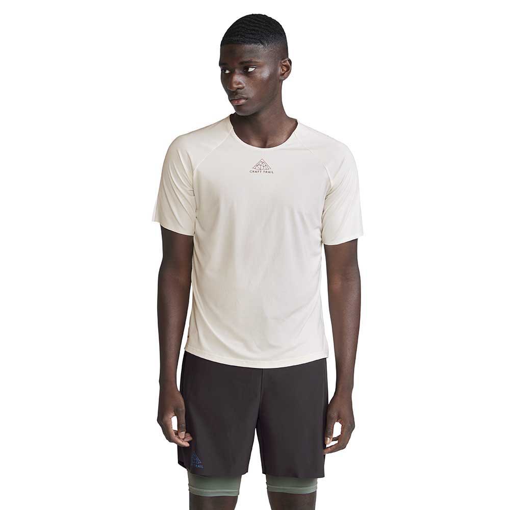 Craft Pro Trail Short Sleeve T-shirt Beige M Mann von Craft