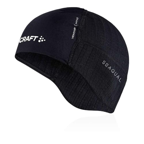 Craft Active Extreme X Wind Hat | Unisex Fahrrad Mütze für Damen und Herren | Wintermütze Fahrrad und Laufen | Schwarz von Craft