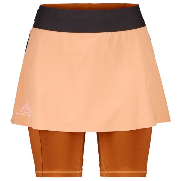 Craft - Women's Pro Trail 2In1 Skirt - Laufshorts Gr L beige von Craft