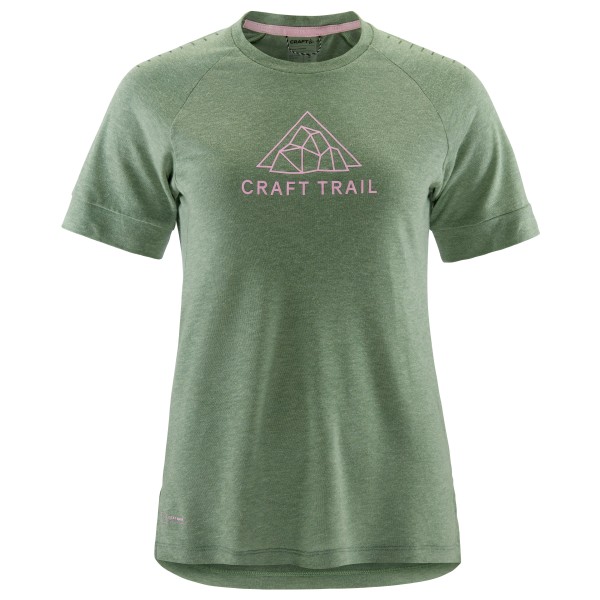 Craft - Women's Pro Trail Wool S/S Tee - Laufshirt Gr L;M;S;XL;XS;XXL grau;grün/oliv von Craft