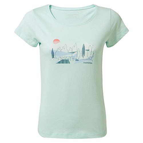 Craghoppers Damen T-Shirt Cornelia, Capri Blue Tree, 8, CWT1240 6KK08L von Craghoppers