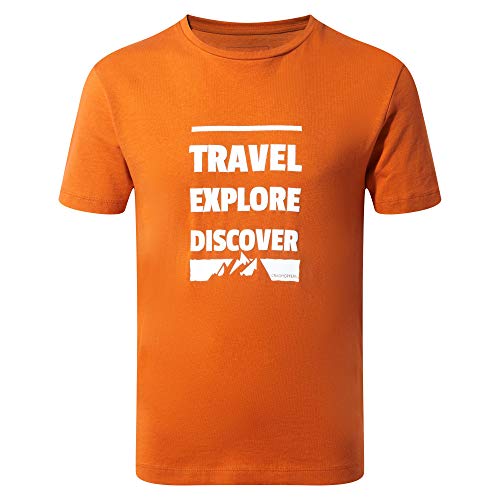 Craghoppers Kinder T-Shirt Boys Diego, Terracotta Slogan, 9-10, CKT558 6K2C09 von Craghoppers