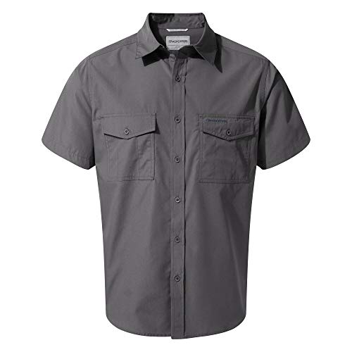 Craghoppers Herren Kiwi-Kurzarmhemd Wander-Shirt, Ombre Blue, 4XL EU von Craghoppers