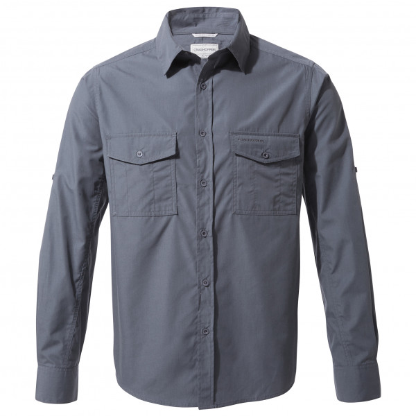 Craghoppers - Kiwi L/S Shirt - Hemd Gr M grau/blau von Craghoppers