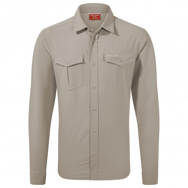 Craghoppers - NosiLife Eiger L/S Shirt - Hemd Gr L;M;S;XL;XXL braun;grau/beige von Craghoppers