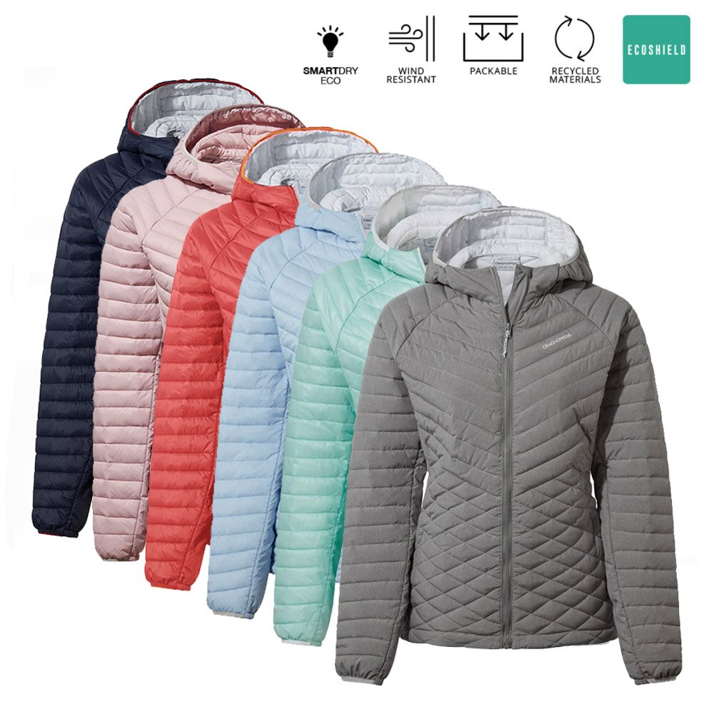 Craghoppers - ThermoPro Daunenartige Kapuzen Leicht Steppjacke - Expolite - Damen von Craghoppers