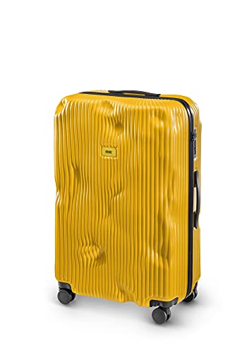 Carsh Baggage - Trolley Stripe Line - Großes Gepäck - 4 Räder - 100 Liter (Yellow) von Crash Baggage