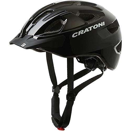 Cratoni Fahrradhelm C-Swift City Gr. Uni 53-59cm schwarz Glanz +Flicken von Cratoni+TipTop