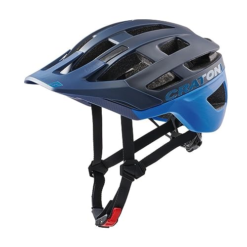 Cratoni Helmets AllRace Fahrradhelm, Schwarz-Blau, M-L 56-61 von Cratoni