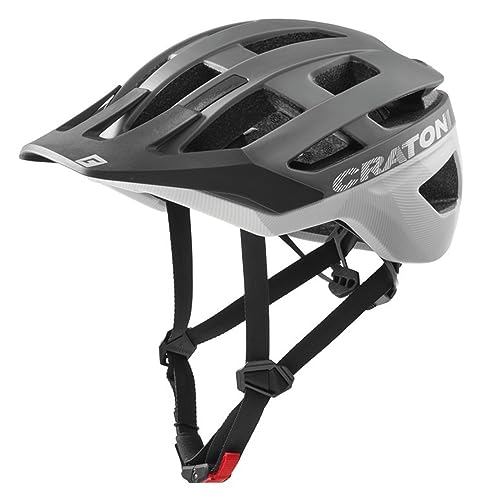 Cratoni Helmets Unisex – Erwachsene AllRace Fahrradhelm, anthrazit-Weiss, S-M 52-57 von Cratoni
