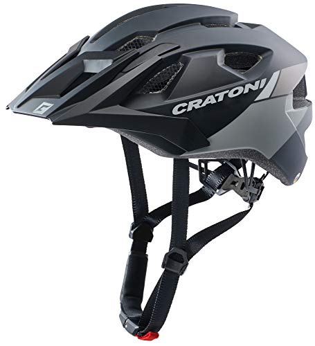 Cratoni Helmets GmbH Unisex – Erwachsene AllRide Fahrradhelm, schwarz/grau matt, M von Cratoni
