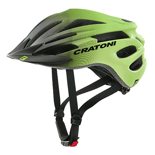 Cratoni Unisex – Erwachsene Pacer Jr Helmet, Schwarz/Lime Matt, M von Cratoni