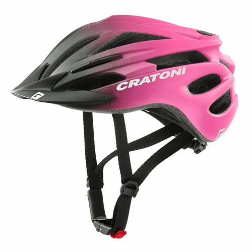 Cratoni Fahrradhelm für Kinder Pacer JR Mountainbike Jugendhelm Allroundhelm (S/M (54-58 cm), Black-pink) von Cratoni