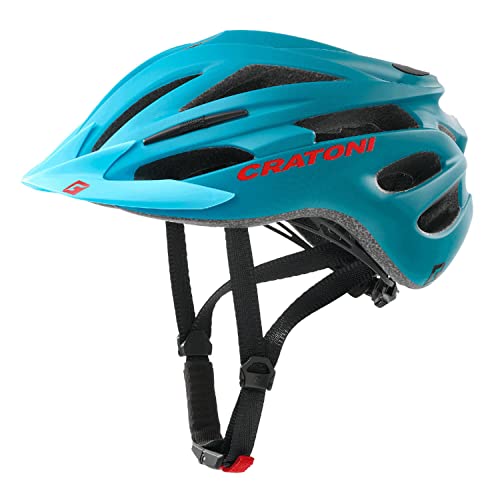 Cratoni Unisex – Erwachsene Pacer Jr Helmet, Blau/Petrol Matt, M von Cratoni