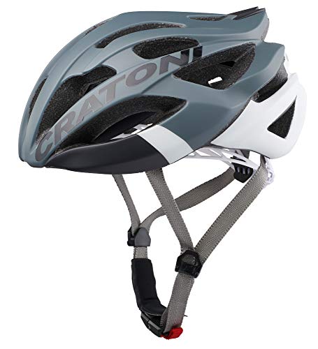 Cratoni Helmets Unisex – Erwachsene C-Bolt Fahrradhelm, grau, 56-59cm von Cratoni