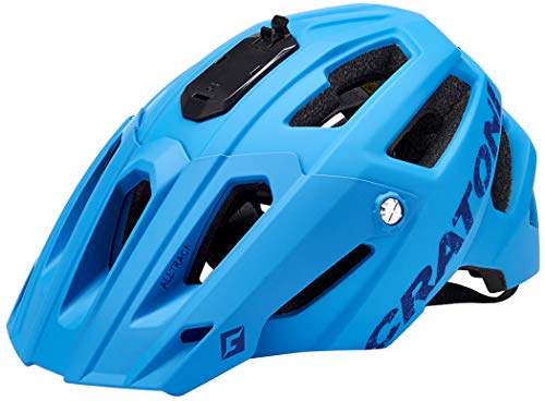 Cratoni Unisex – Erwachsene AllTrack Helm, Blue Rubber, S/M | 54-58cm von Cratoni