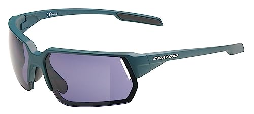 Cratoni C-Lite Color + Lifestyle Fahrradbrille Sonnenbrille Sportbrille (petrol-graublau) von Cratoni