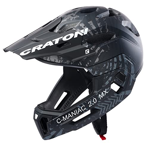 Cratoni Unisex – Erwachsene C-maniac Helmet, Schwarz/Anthrazit Matt, XL EU von Cratoni