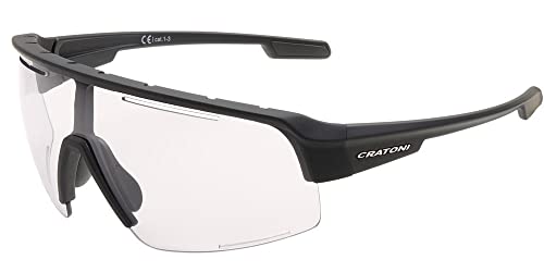 Cratoni C-Matic NXT Photochromic Fahrradbrille Sportbrille Sonnenbrille (schwarz-klar) von Cratoni