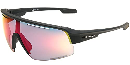 Cratoni C-Matic NXT Photochromic Fahrradbrille Sportbrille Sonnenbrille (schwarz-rot) von Cratoni
