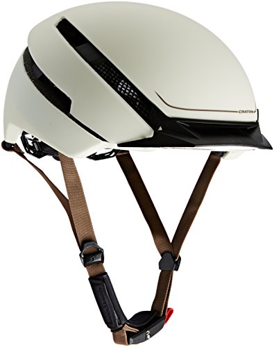 Cratoni Fahrradhelm C-Loom, Weiß (Creme Rubber), Gr. 58-61 cm/M-L von Cratoni