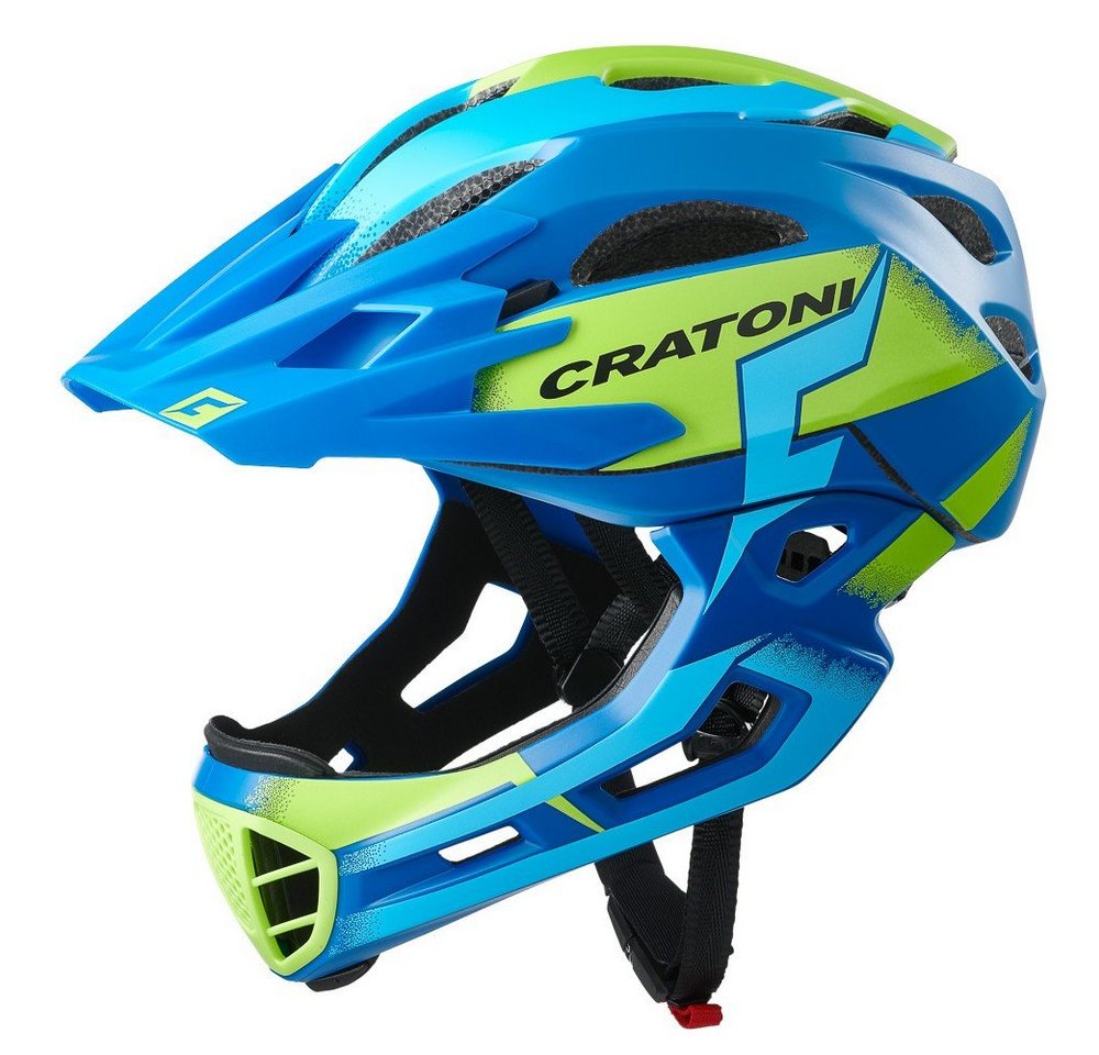 Cratoni Fahrradhelm C-Maniac Pro Fullfacehelm Downhill Freeride mit abnehmbarem Kinnbügel und Visier von Cratoni
