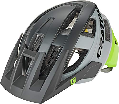 Cratoni AllSet Helm, schwarz/grün, M-L (58-61 cm) von Cratoni