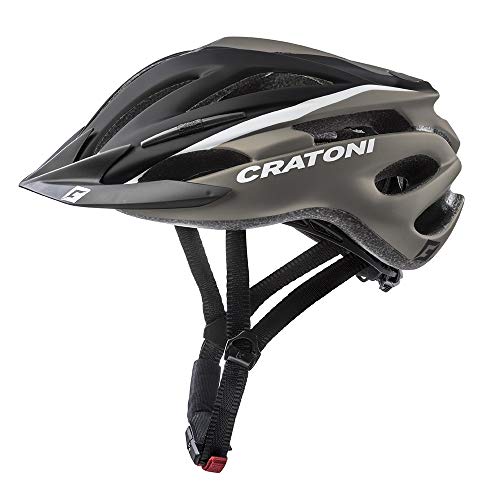 Cratoni Pacer Fahrradhelm Schwarz Grau Matt (Größe L-XL) von Cratoni