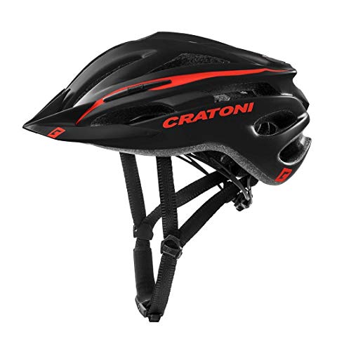 Cratoni Pacer+ Fahrradhelm Schwarz Rot Matt (Größe L-XL) von Cratoni