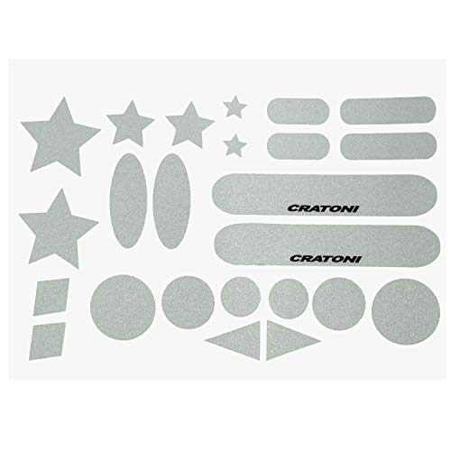 Cratoni Sticker Card Reflector | zusätzliche Sicherheit durch Mehr Sichtbarkeit | für Fahrradhelme, Reithelme, Skihelme von Cratoni