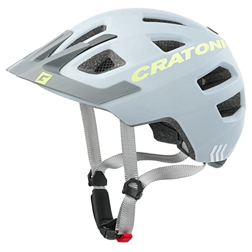 Cratoni Unisex – Babys Maxster Pro Helmet, Grau/Neongelb Matt, S von Cratoni
