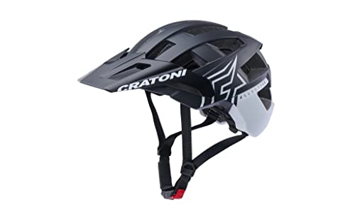Cratoni Unisex – Erwachsene Allset Pro Helme, Schwarz/Weiß Matt, L von Cratoni