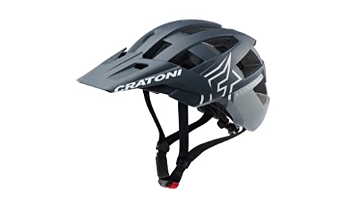 Cratoni Unisex – Erwachsene Allset Pro Helme, Steel/Blue Matt, L von Cratoni