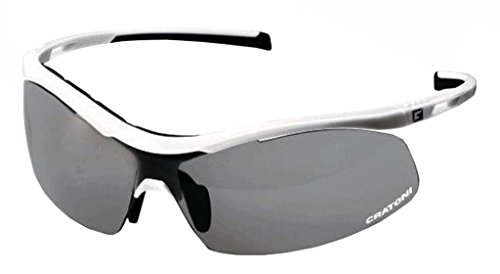 Cratoni Unisex – Erwachsene C-Shade Sonnenbrille, Weiß, One Size von Cratoni