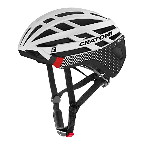 Cratoni Unisex – Erwachsene C-Vento Helmet, Weiß Glänzend/Matt, S von Cratoni