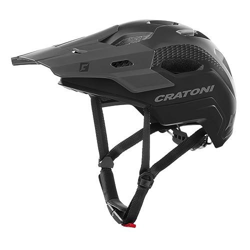 Cratoni Unisex – Erwachsene C-maniac Helmet, Schwarz Matt, L von Cratoni