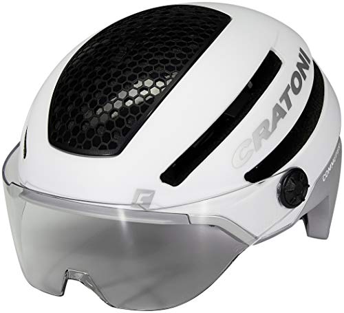 Cratoni Unisex – Erwachsene Commuter Helm, Weiß Matt, M-L (58-61 cm) von Cratoni