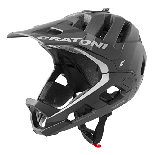 Cratoni Unisex – Erwachsene Madroc Pro Helmet, Schwarz Matt, M von Cratoni