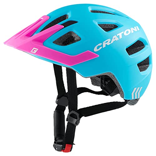 Cratoni Unisex – Erwachsene Maxster Pro Fahrradhelm, Blau/Pink, M von Cratoni